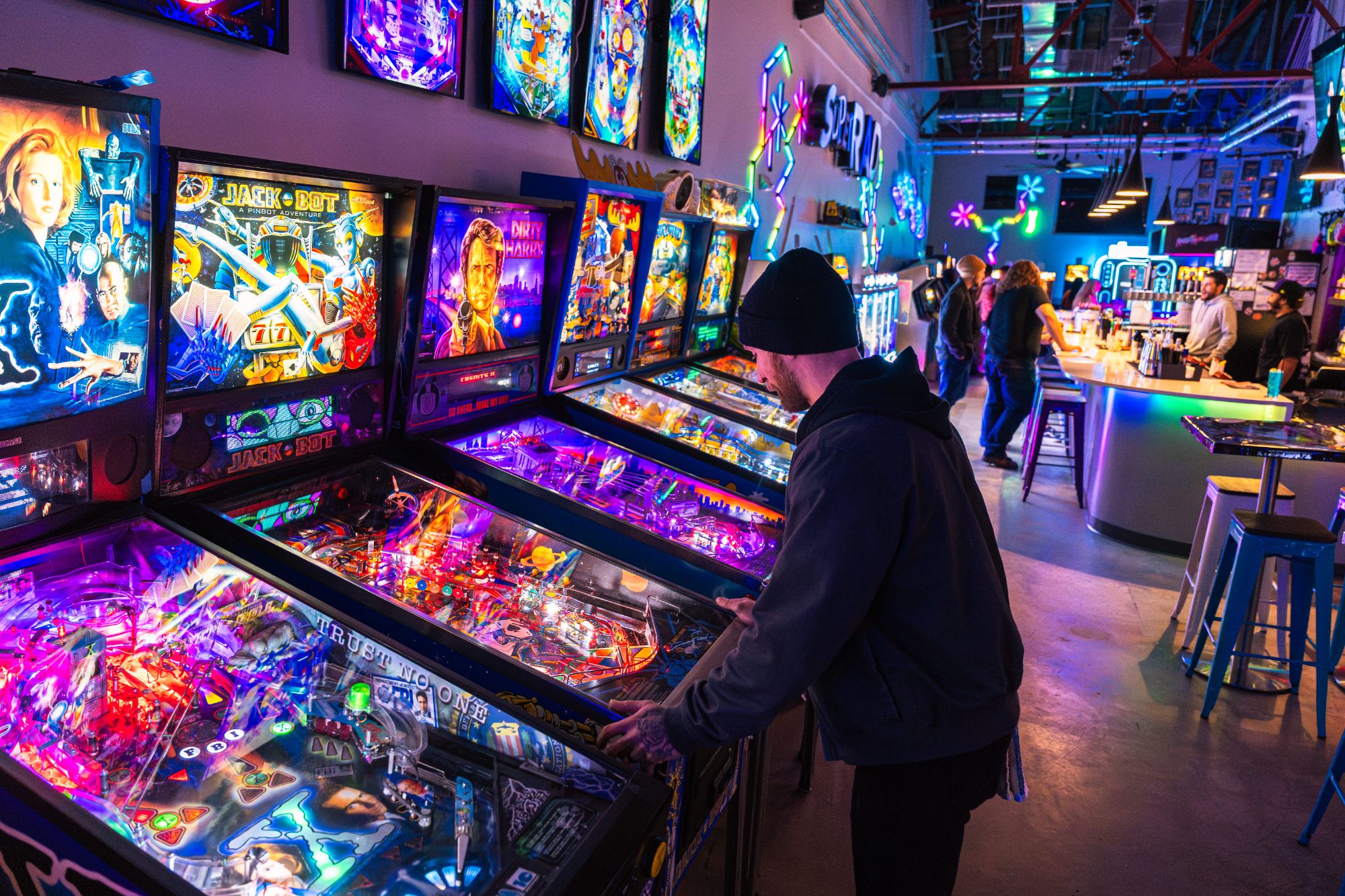 Pinball Raleigh arcade bar